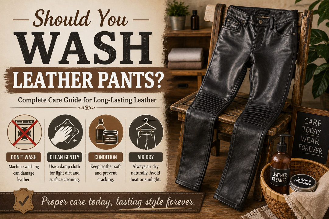 How to clean leather pants and protect genuine leather from damage