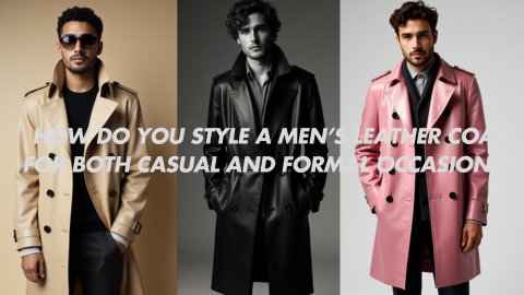 How do you style a Men’s Leather Coat for both casual and formal occasions ?