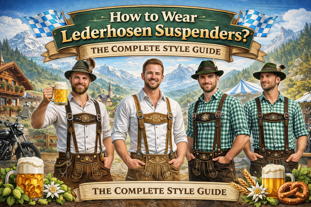How to wear lederhosen suspenders