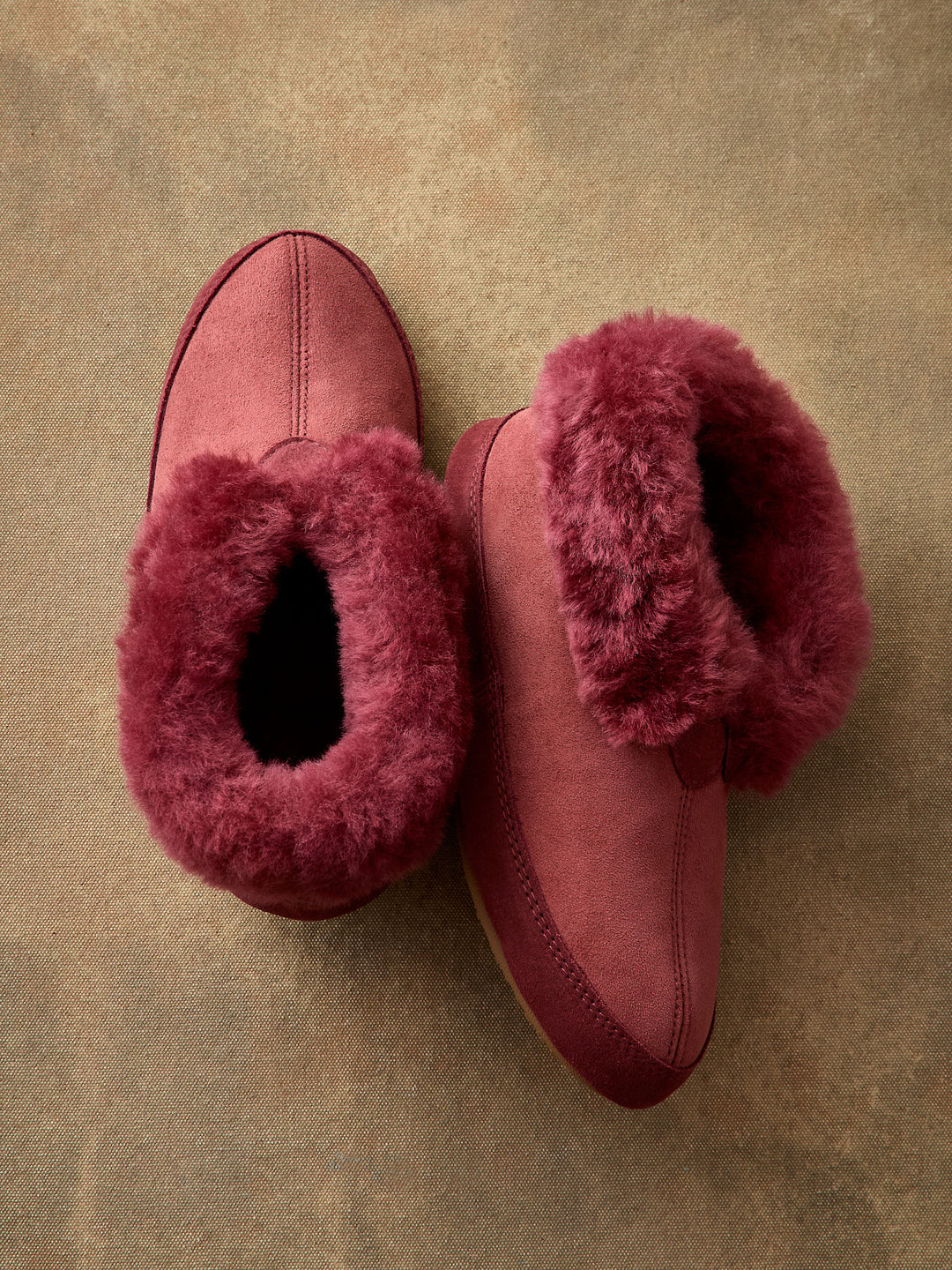 Real Suede Sheepskin Fur Slippers for Women