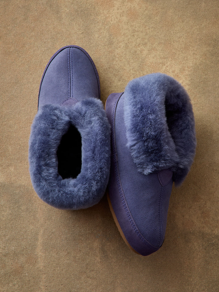 Real Suede Sheepskin Fur Slippers for Women