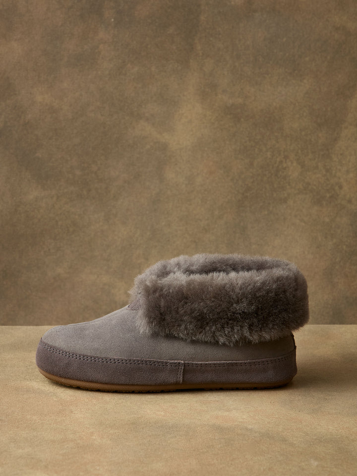 Real Suede Sheepskin Fur Slippers for Women
