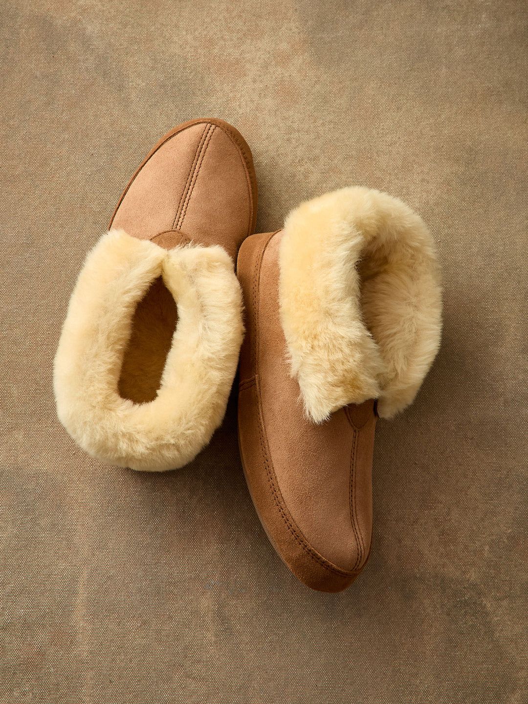 Real Suede Sheepskin Fur Slippers for Women