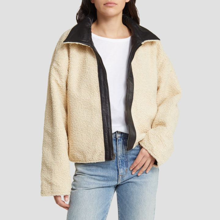 Elevate your winter wardrobe with soft shearling leather jackets for ladies. These jackets provide ultimate warmth, combining luxurious shearling with supple leather for stylish protection.