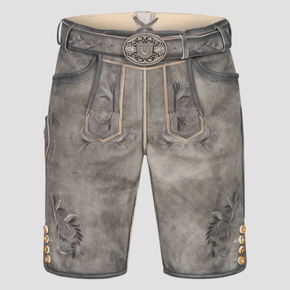 Add a touch of elegance to your wedding or celebration with these stylish men’s suede Lederhosen, designed for special occasions.