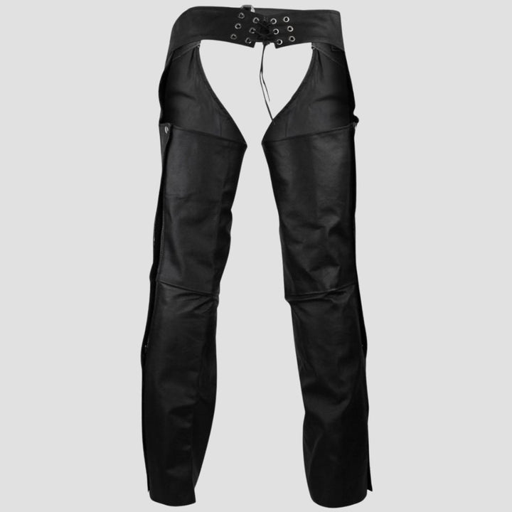 These premium leather chaps provide ultimate protection and rugged style, making them the perfect gear for outdoor riders.