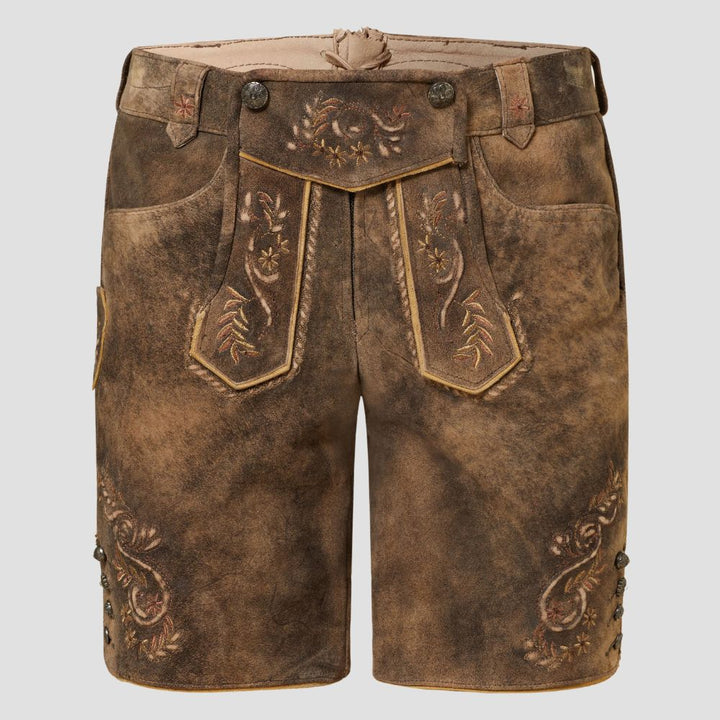 Celebrate German heritage with these beautifully embroidered men’s Lederhosen, perfect for cultural festivals and traditional events.