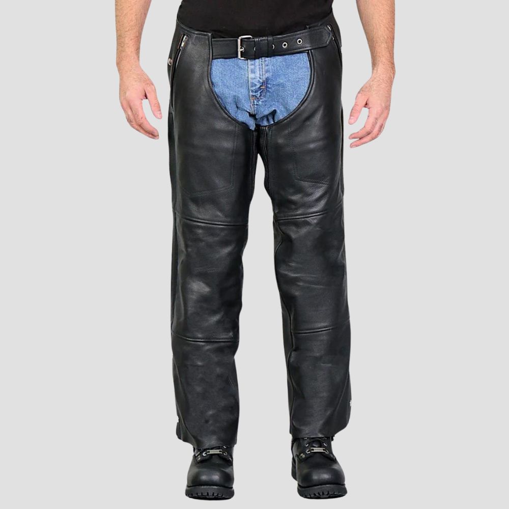 Stay stylish and protected during your outdoor adventures with these premium leather chaps, designed for comfort and durability.