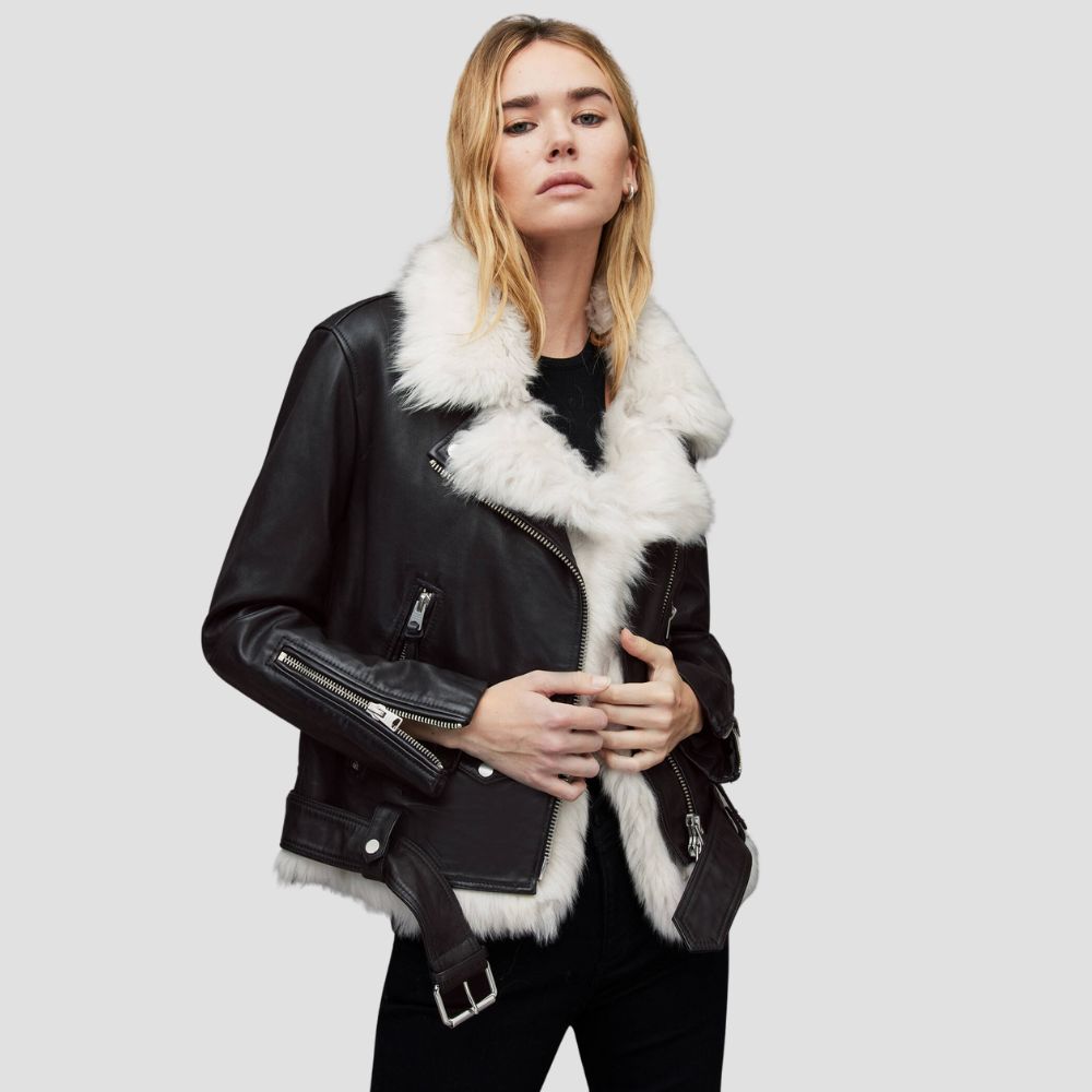  Shop a premium fur leather jacket for women’s stylish winter wear. The luxurious fur lining and sleek leather design offer both warmth and elegance for the cold season.
