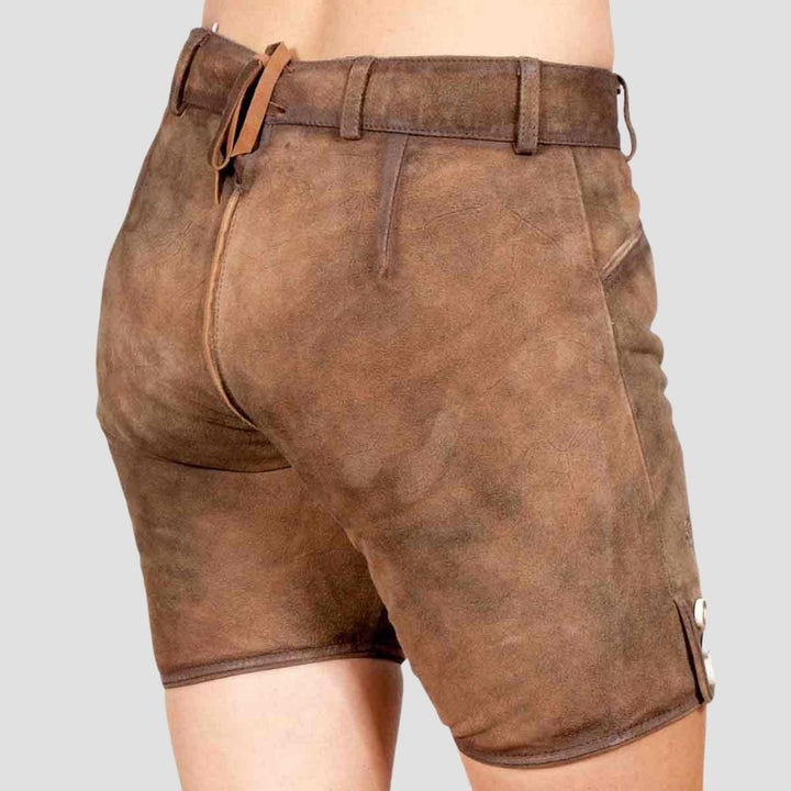 Enjoy German festivals in comfort with these women’s lederhosen. Made from soft materials, they offer a traditional look with modern comfort for festive events.