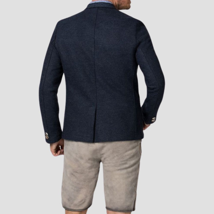 Blue Bavarian Jacket for Men – Ideal for Festivals