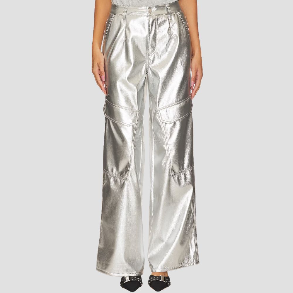 Love the shine! These pants are perfect for making a statement on any occasion.