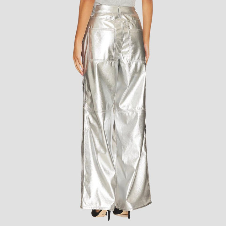 These metallic leather pants are everything I needed to step up my fashion game. So versatile and unique!