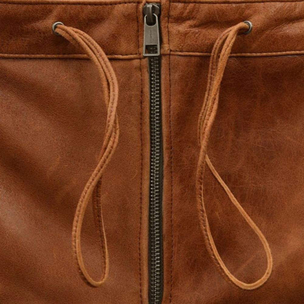 Timeless brown leather trousers for men, perfect for creating fashionable looks