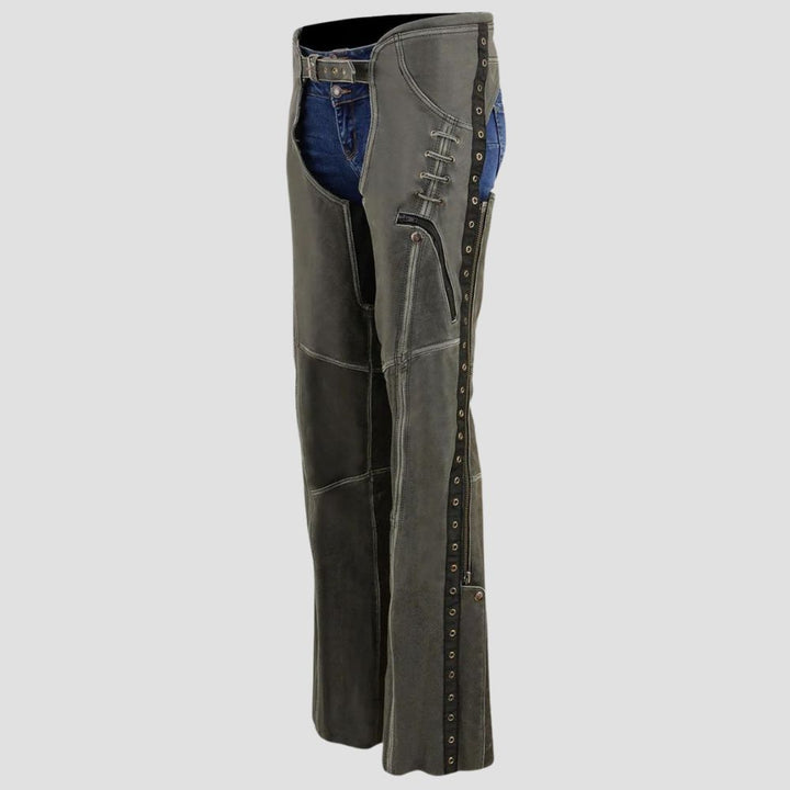 Designed for long hours of riding, these chaps offer unmatched comfort and protection.