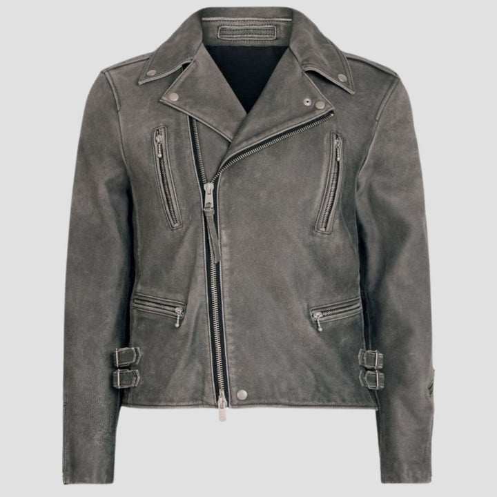 Classic and stylish, this motorcycle jacket is a must-have for men who love to ride in both fashion and comfort.