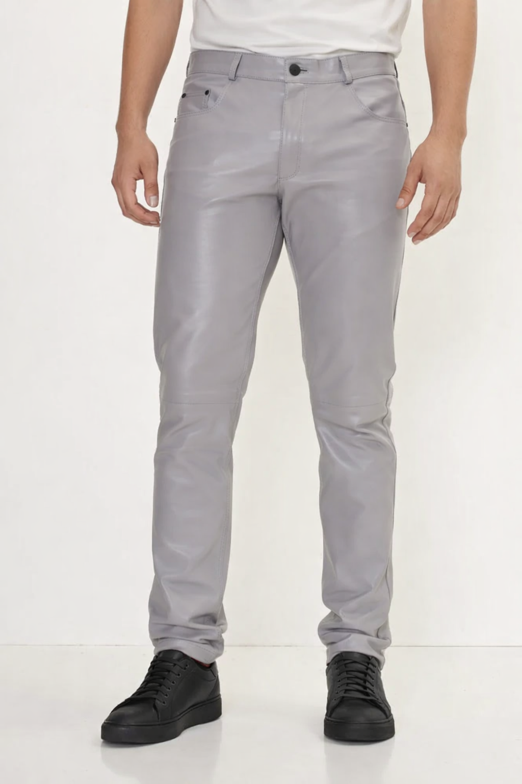 sheepakin leather pant for men
