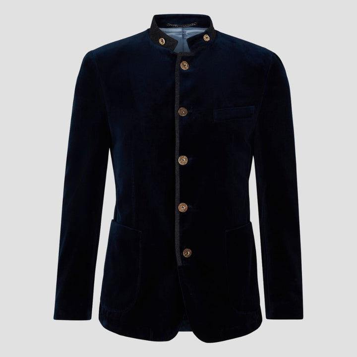 Classic Men’s Blue Trachten Coat for Special Occasions
