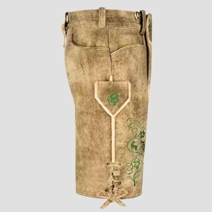 Step into fall festivities with these authentic traditional Lederhosen, combining heritage and comfort for special occasions.