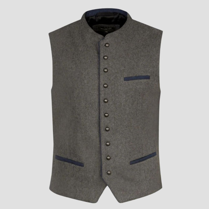 Crafted to fit your style, this custom men’s Trachten vest is perfect for making a statement at Oktoberfest and cultural celebrations.