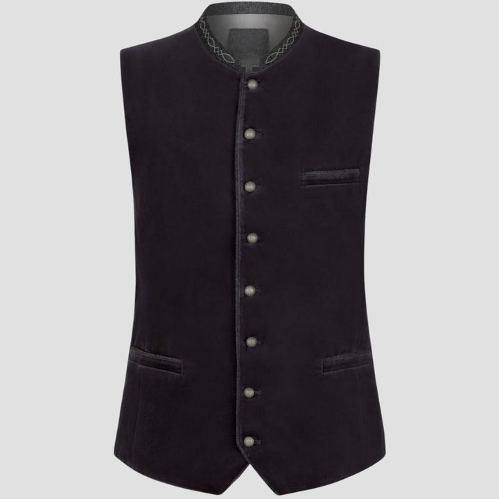 This comfortable men’s Trachten vest offers the perfect combination of comfort and tradition for your Oktoberfest celebrations.