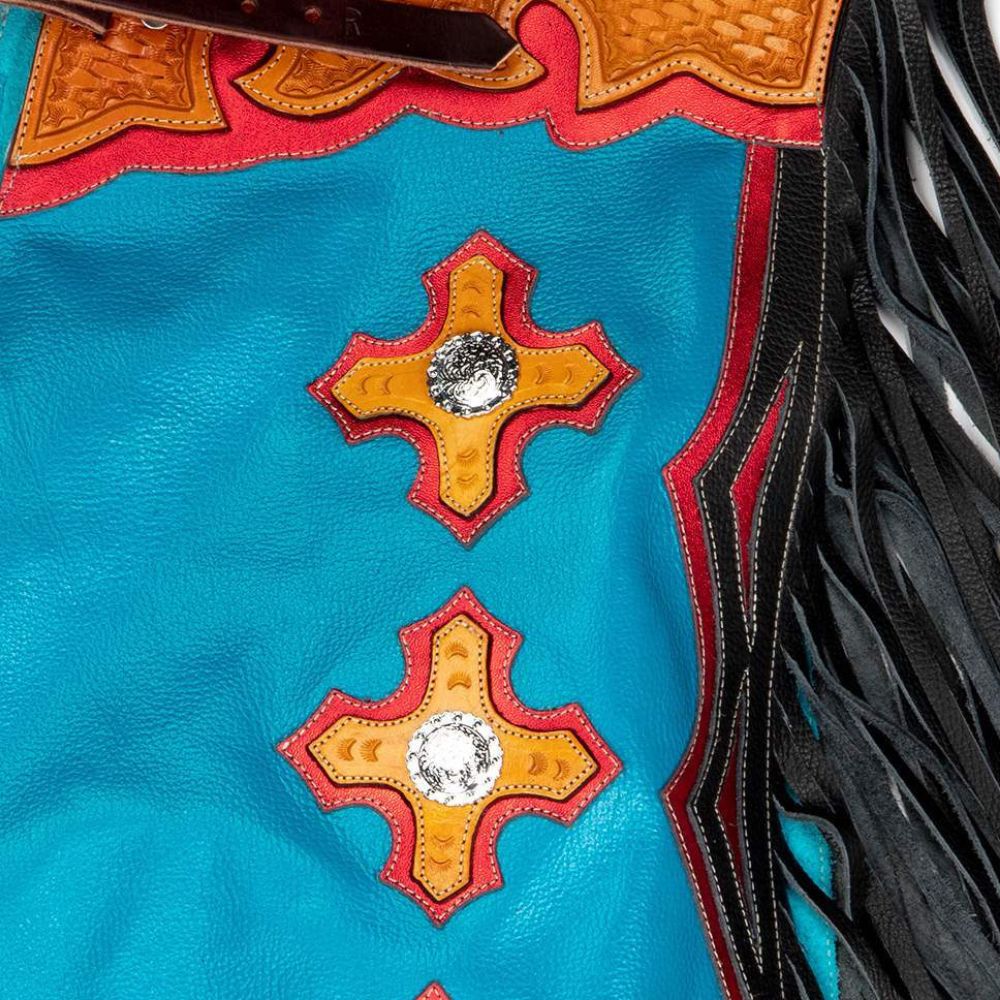 Crafted for comfort and designed for the western cowboy, these leather fringe chaps offer style without sacrificing function