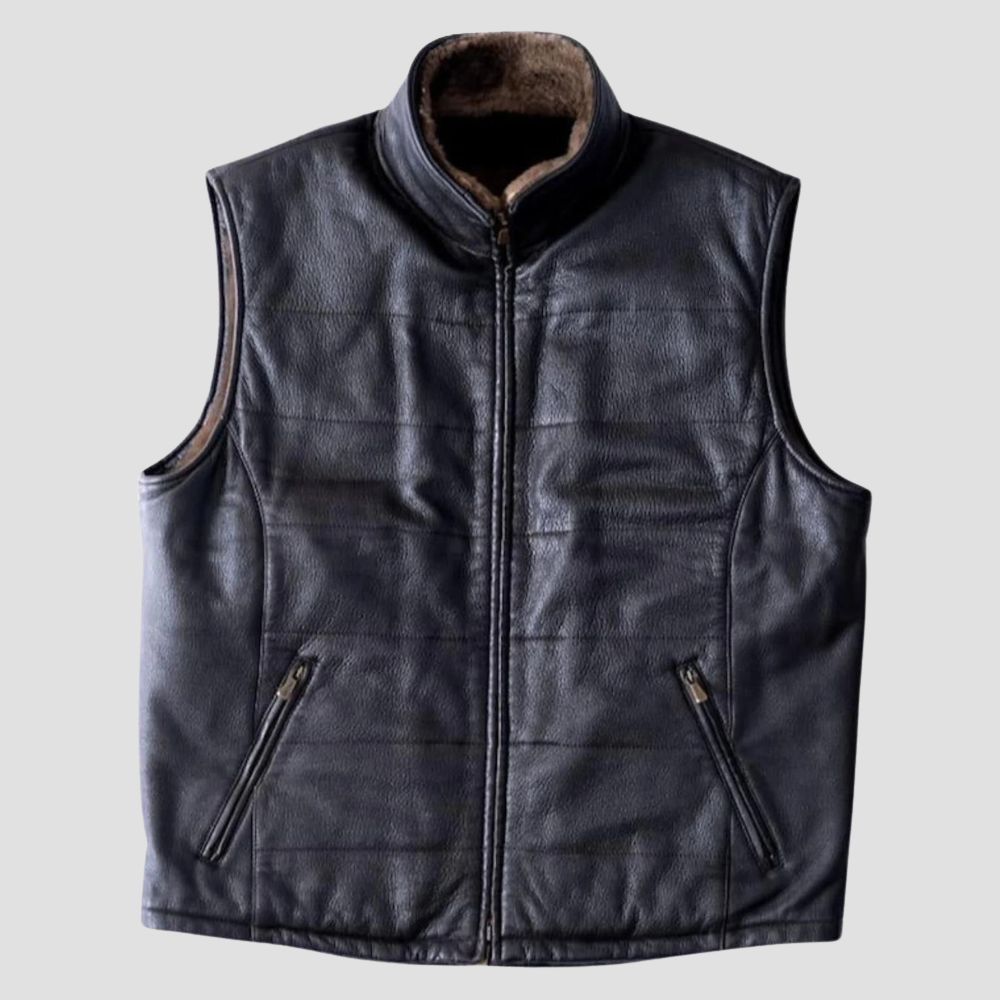 A must-have for any wardrobe, this vest provides both comfort and an upscale look.