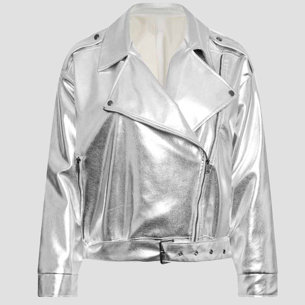 Shop statement metallic jackets for women for that bold, eye-catching style. With their standout metallic finish, these jackets are the perfect choice for any fashionable occasion.