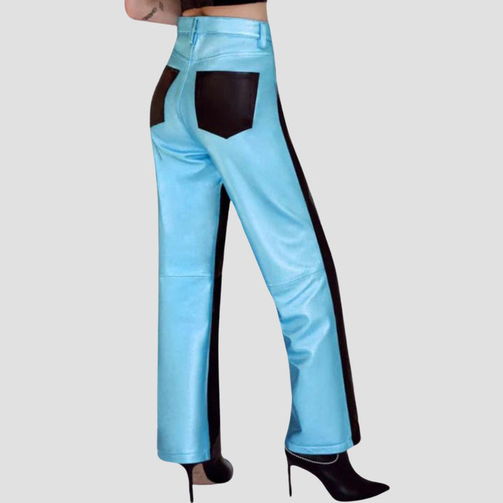 Perfect for a night out, these metallic pants offer a sleek and edgy vibe.