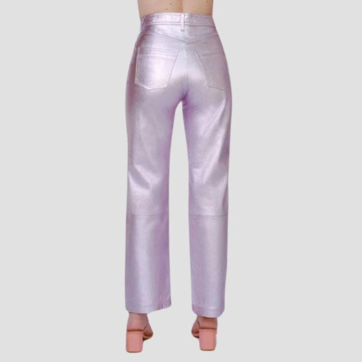 Make a statement with these urban pink metallic pants. Designed for ultimate fashion, they offer a sleek, shiny finish that’s perfect for fashion-forward women.