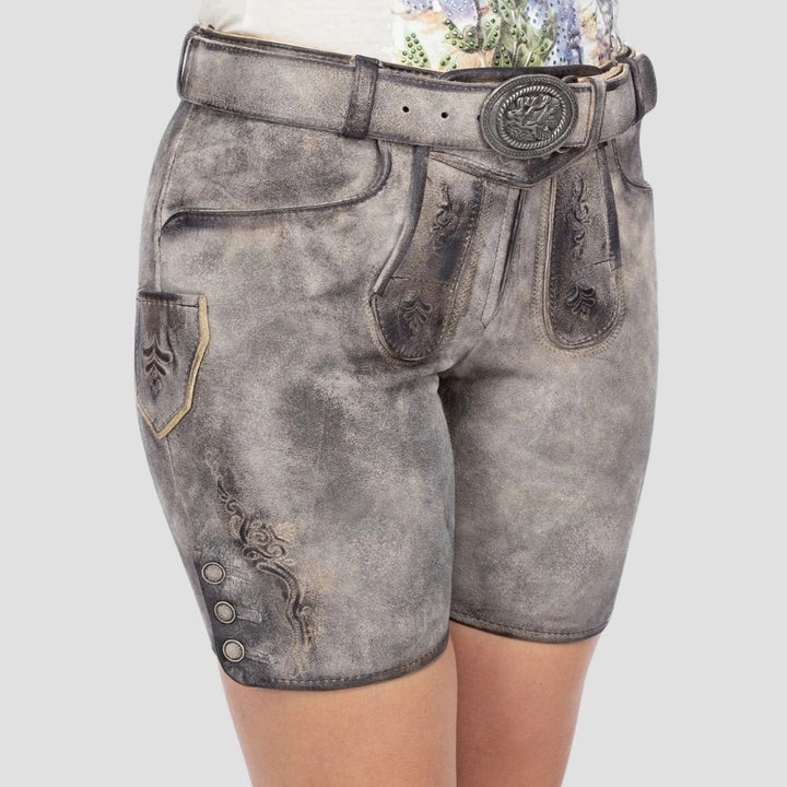  Celebrate Oktoberfest in style with these women’s genuine leather lederhosen. Made from high-quality leather for an authentic and durable festival outfit.