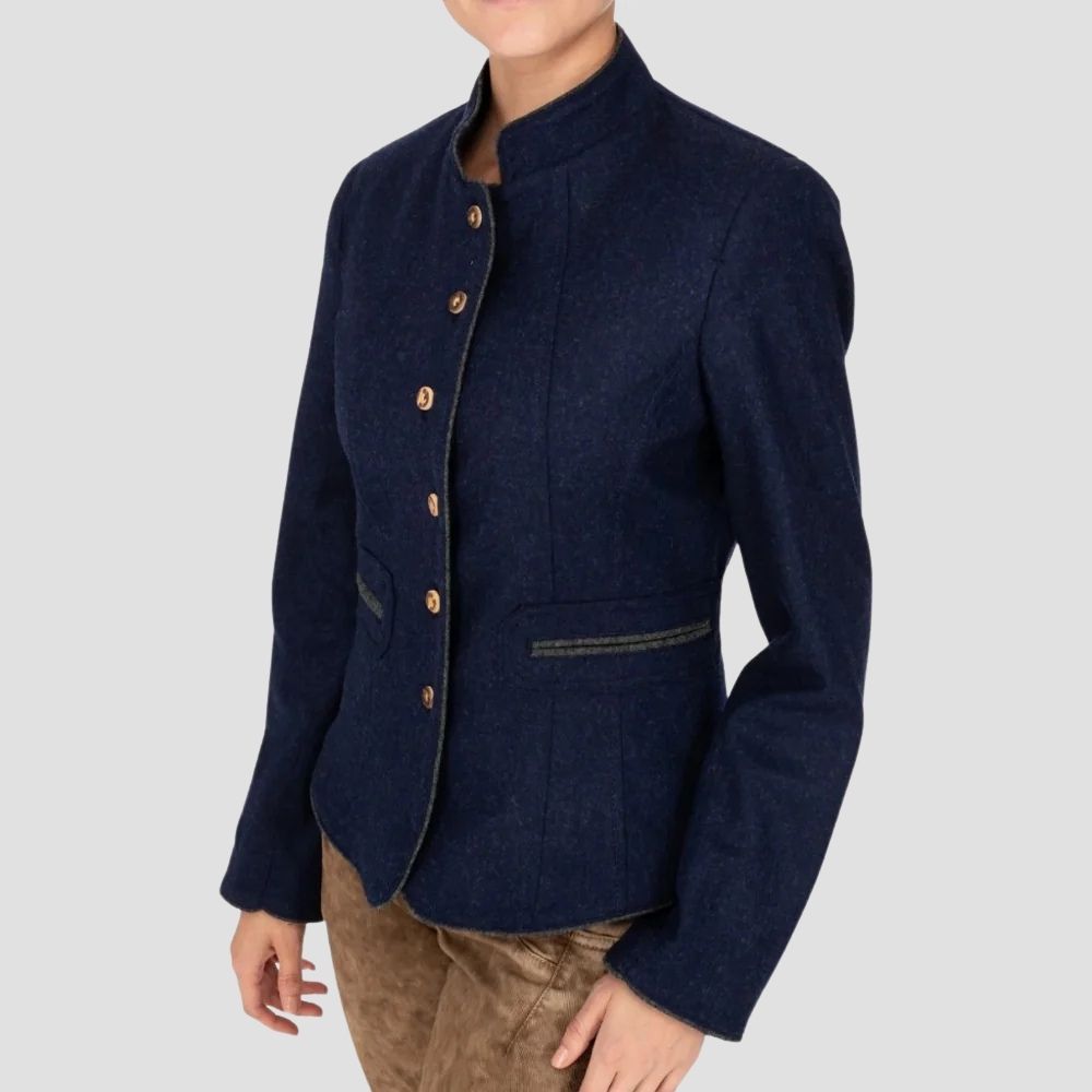 Shop women’s German Trachten coat for Oktoberfest and cultural style. Combining timeless Bavarian tradition with modern elegance, perfect for festive and cultural events.